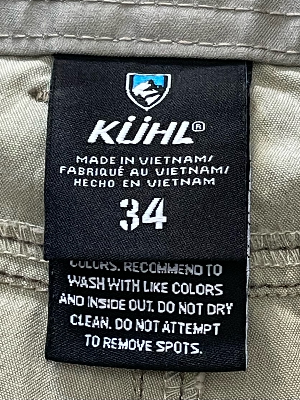 KUHL Ramblr Men’s Khaki Hiking Shorts -
Size 34 - Picture 10 of 15